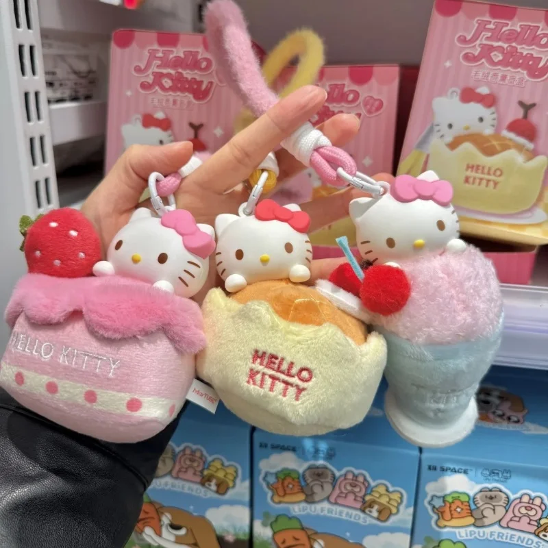 Original Hello Kitty Sweet Workshop Series Aromatherapy Plush Blind Box Pendant Decor Doll Ornament Cute Toys Gift