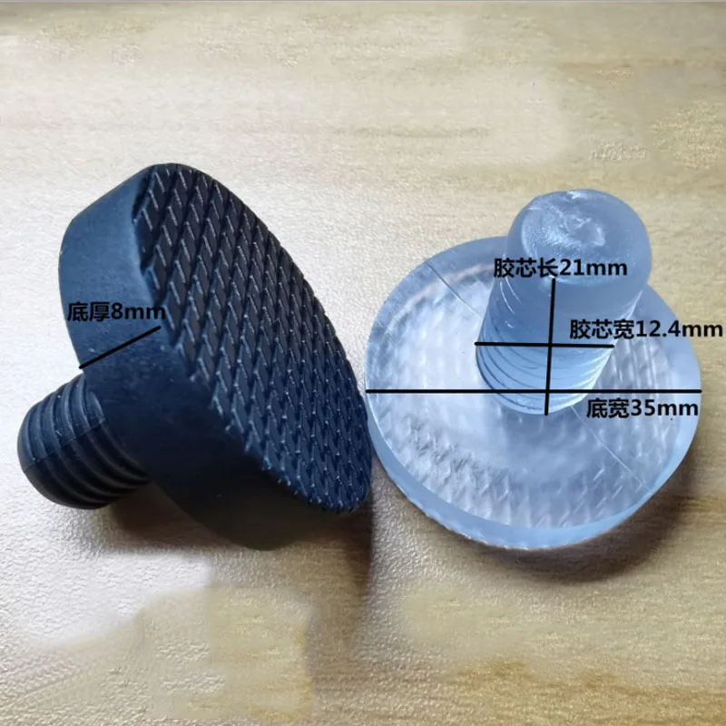 Mini tappi per fori in gomma Asta trasparente Tappo antipolvere Tavolo Sedia Piede Chiodo Mobili Gamba Silenziatore Glide Slide Pad Tappi Protezione per pavimento