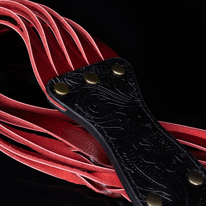 Fouet en cuir véritable pour cheval, 60cm, rivet, poignée, Flogger, course, fessée, équestre