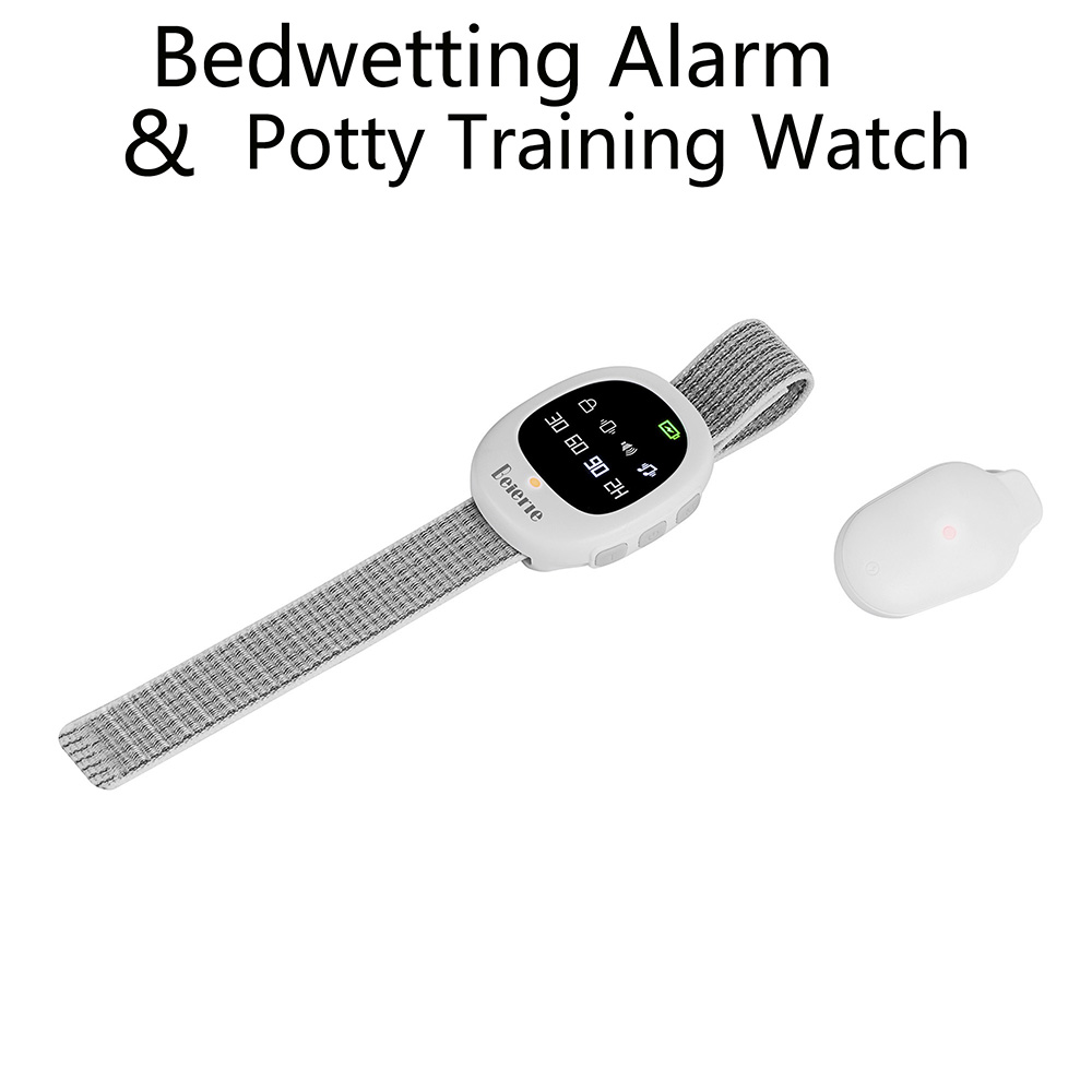 Bé Đái Dầm Báo Động Không Dây Sạc Wee Báo Động Đái Dầm Cảm Biến Kid Bô Đào Tạo Với Tập Rung Và Đèn LED