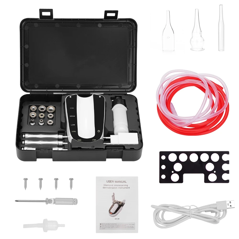 เครื่องกรอผิวเครื่องความงามเพชรแบบ3 in 1สเปรย์น้ำแร่ดูดสิวหัวดำสำหรับขัดผิวหน้าเครื่องมือลอกผิว