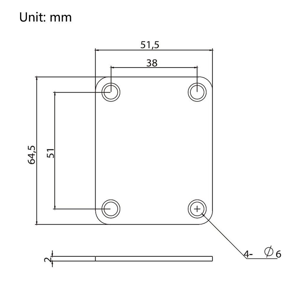 Placa de cuello F para guitarra eléctrica con Tornillo de montaje, Fender Stratocaster Telecaster, accesorios de guitarra de estilo Vintage
