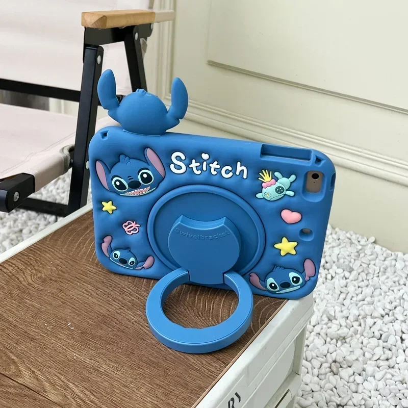 Чехол Lilo Stitch для Xiaomi RedMi Pad SE 11 дюймов, мягкий силиконовый чехол для детей 360 °   Вращающийся чехол-подставка для планшета Redmi Pad SE 11