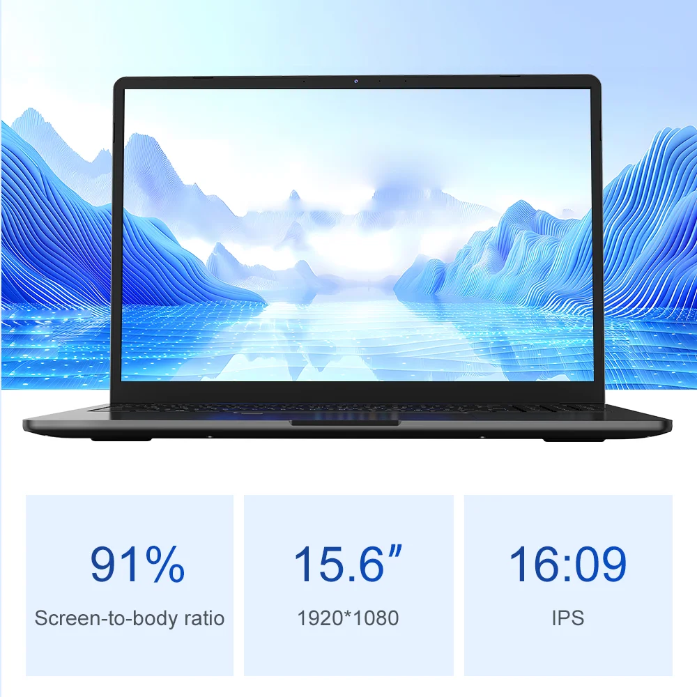 Laptop Ninkear A15 Air AMD Ryzen 5 3500U 16GB DDR4 3200 MHz + 512GB NVME SSD 15,6 cala FHD IPS Ekran Odcisk Palca Notebook