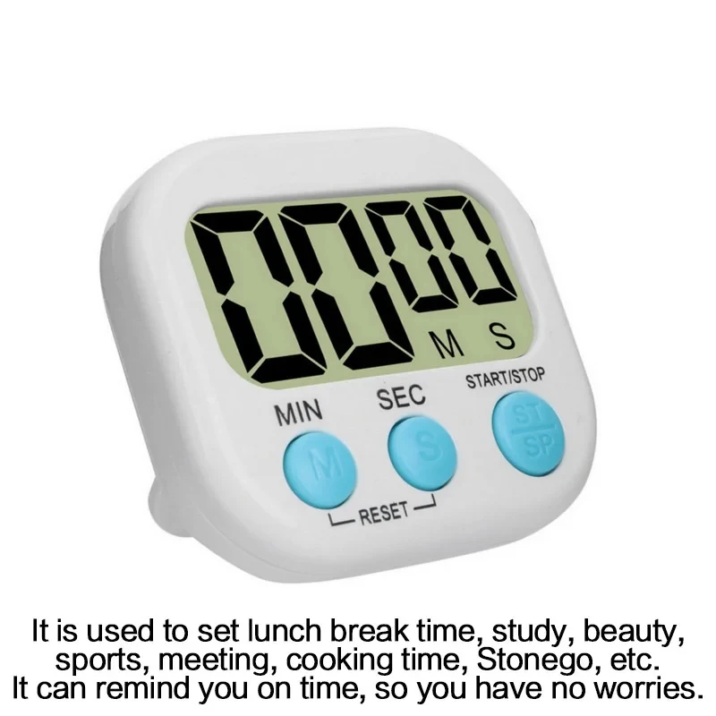 1PC LCD จับเวลาครัวดิจิตอลแม่เหล็กทําอาหารขนาดใหญ่นับถอยหลัง CLEAR Loud ALARM Stonego อุปกรณ์ครัวหน้าแรก