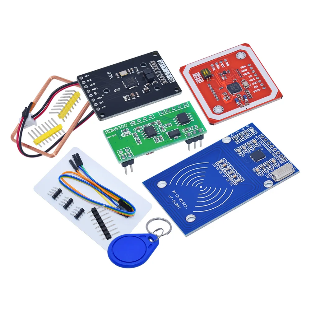 RFID Mô Đun RC522 MFRC-522 RDM6300 Bộ Dụng Cụ S50 13.56 Mhz 125Khz 6Cm Có Các Thẻ SPI Viết & Đọc Cho arduino Uno 2560