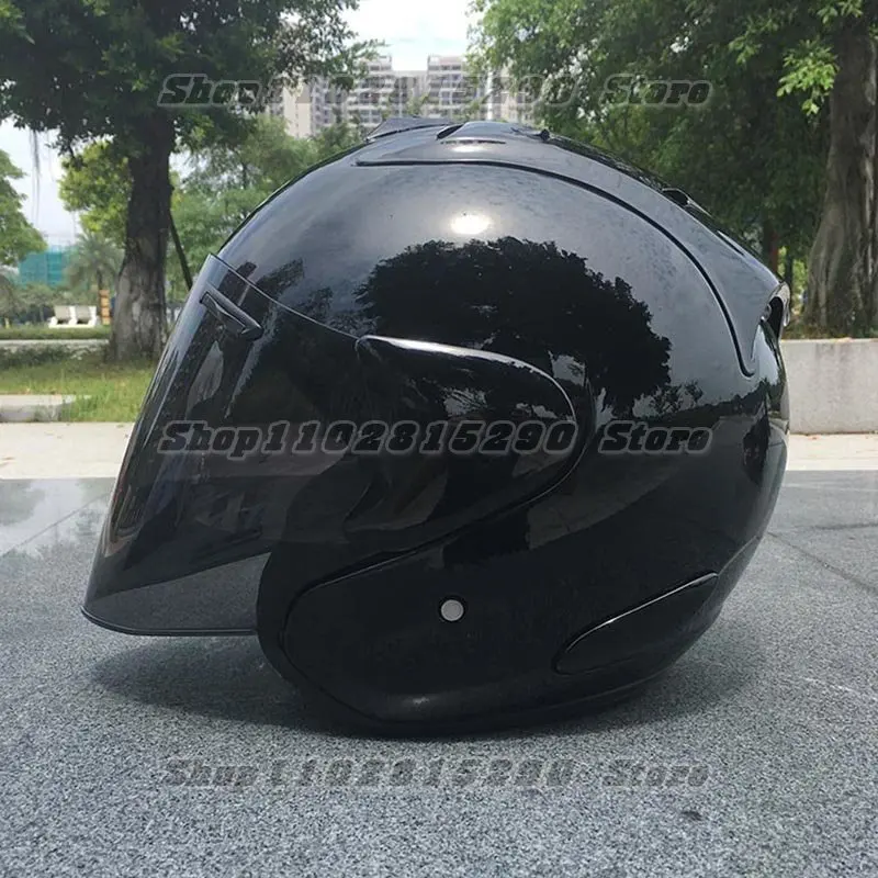 Ram3 Bright Black Halbhelm Herren und Damen Motorrad Off-Road Sommerhelm Downhill Racing Mountain Cross Casco Capacete