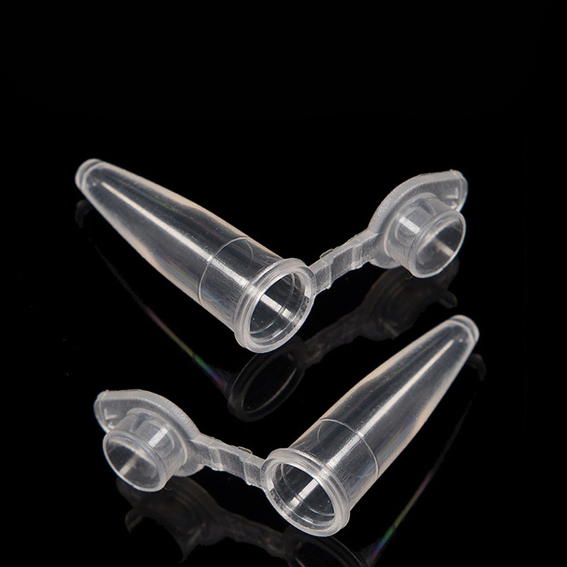 Micro 0.2 Ml Máy Ly Tâm Ống 50 Ống Nghiệm Trong Suốt Ống Nhựa Đựng Phòng Thí Nghiệm Khoa Học Thử Nghiệm Phụ Kiện Nắp
