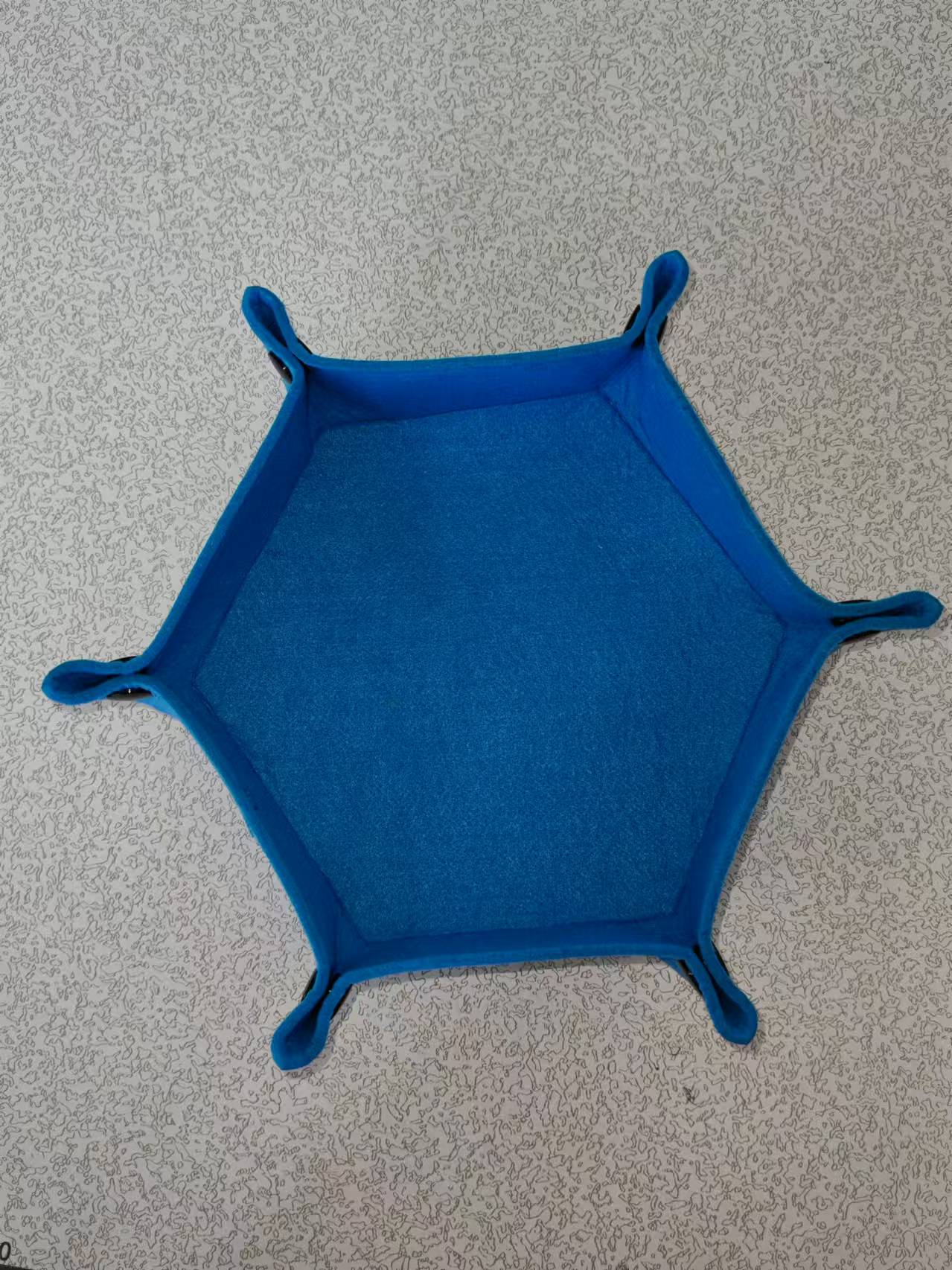1pc bandeja de dados hexagonal e caixa de armazenamento diversos acessórios de bandeja de dados de jogo de tabuleiro