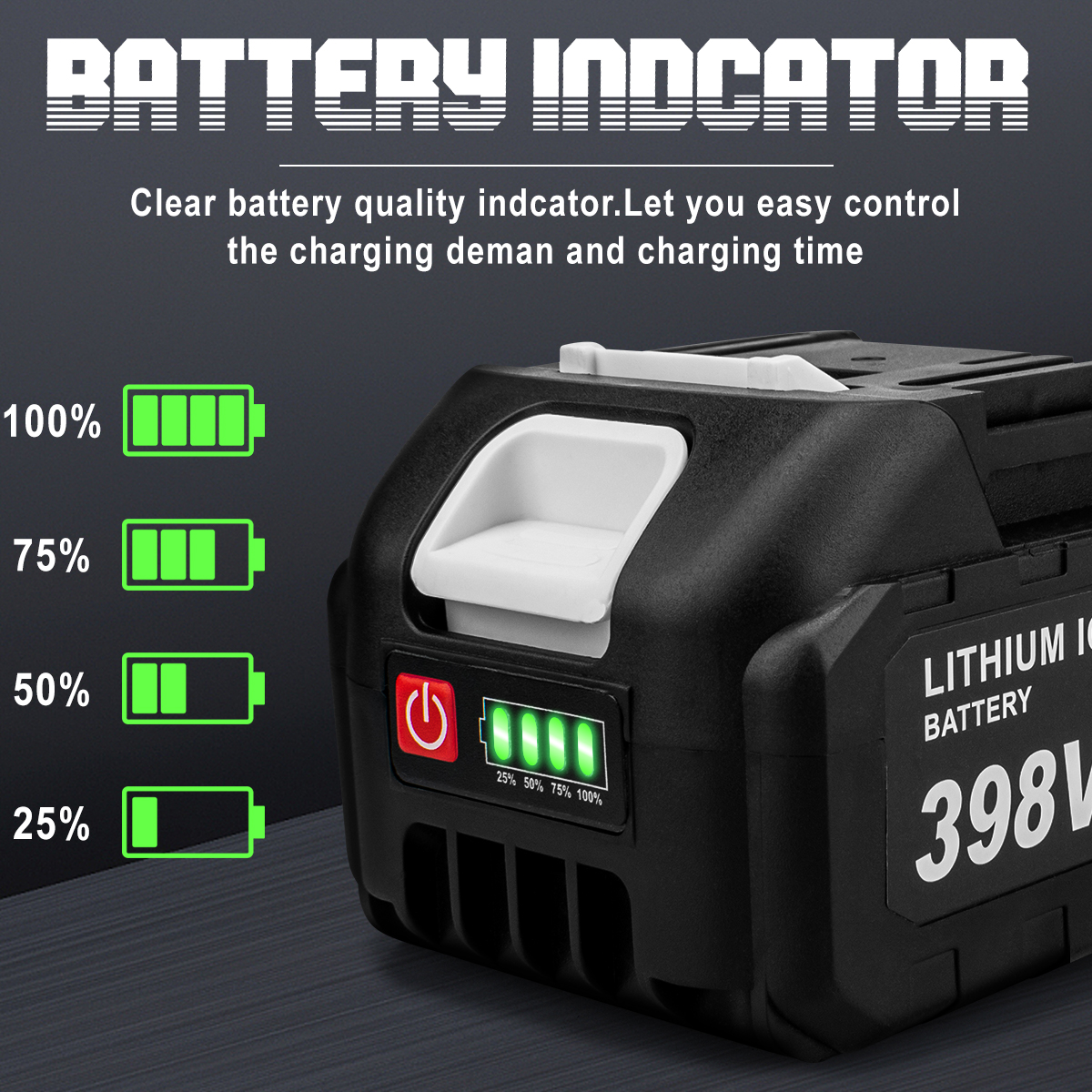 G игра Oplaadbare Batterij 22500mAh 15000mAh Lithium Ion Batterij 198VF 398VF 928VF Li-ion Batterij Voor Makita 18v batterij Pin