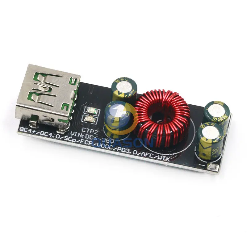 QC4.0 QC3.0 USB Type-C Адаптер для быстрой зарядки мобильного телефона 6-35 В понижающий модуль повышения мощности для Huawei SCP/FCP Apple PD Qualcomm