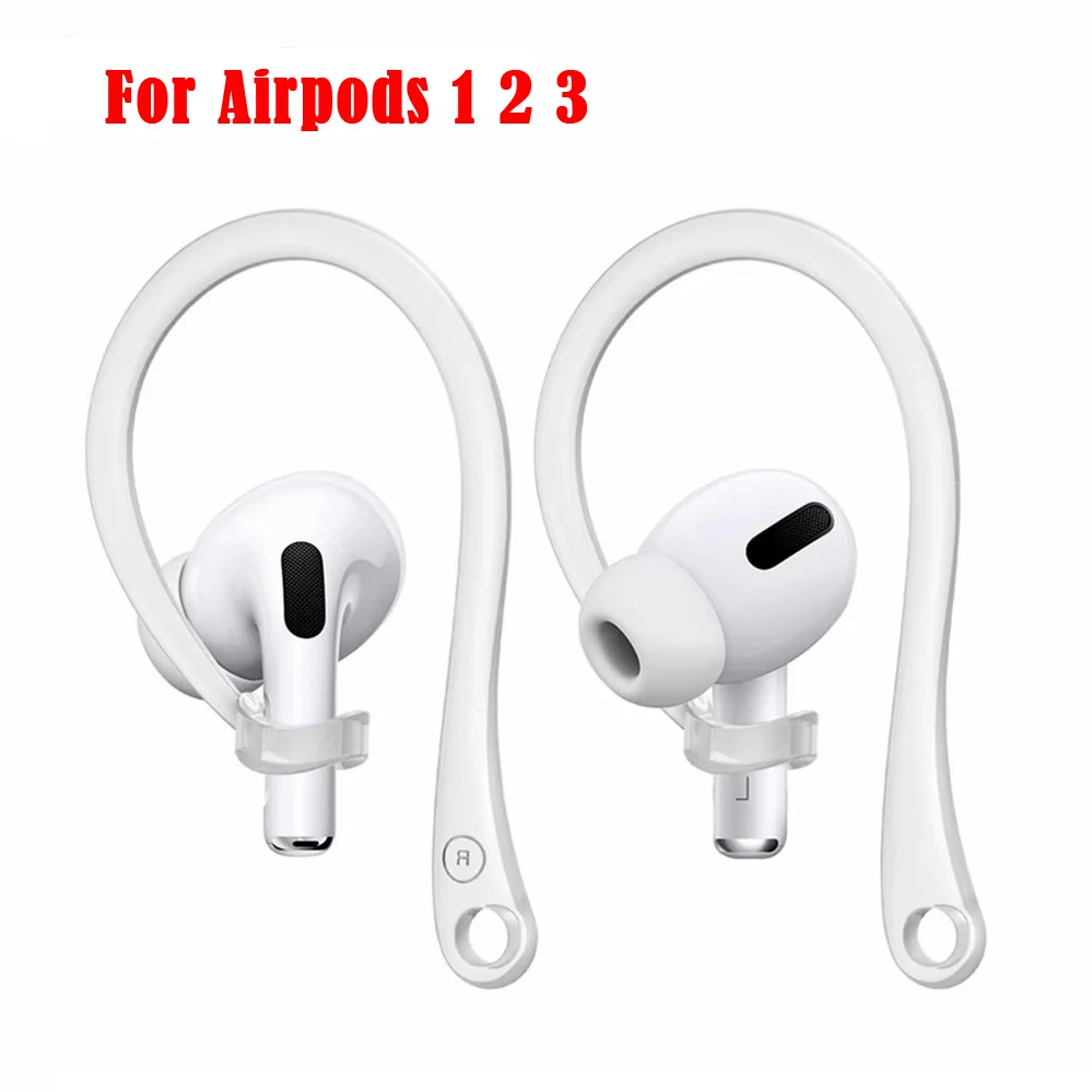 Silikonowe haki na uszy do Apple Air Pods Pro2 Akcesoria Uchwyt na słuchawki Bluetooth zapobiegający upadkowi do Airpods 1 2 3 Pro Sportowe haki na uszy
