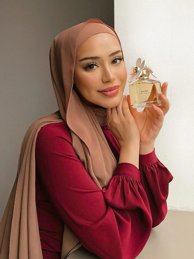 Bufanda Hijab de gasa Premium para mujer, turbante para velo, bufandas, hiyab musulmán para mujer, chales para velos, accesorios Hijab Ramadán