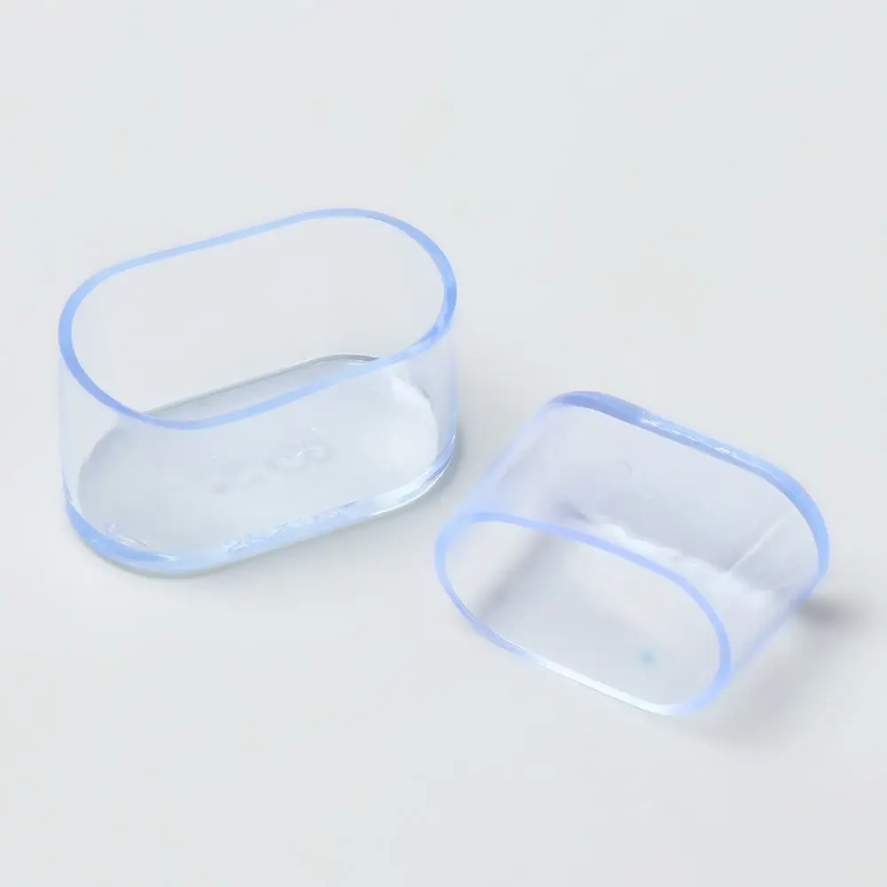 4Pcs ใหม่รูปไข่ขาเก้าอี้ขาเฟอร์นิเจอร์ฟุตแผ่นซิลิโคน Non-Slip ครอบคลุมตัวถ้วยถุงเท้าเฟอร์นิเจอร์อุปกรณ์เสริม