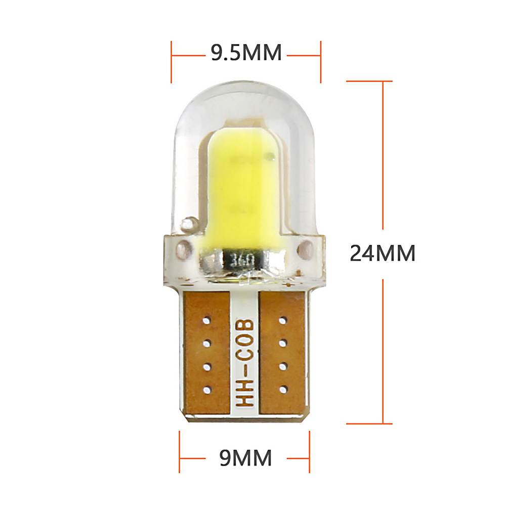 10PCS T10 194 168 LED 전구 5W 8SMD 실리카 밝은 라이센스 램프 전구 화이트 레드 블루 옐로우 핑크 DC 12V