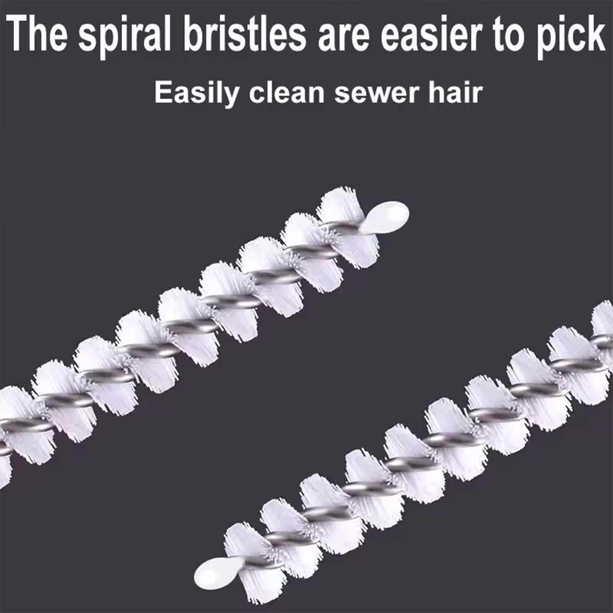 Multi functional bendable cleaning brush sewer cleaning brush unclogging sewer toilet cleaning hair sink cleaning brush cleaning