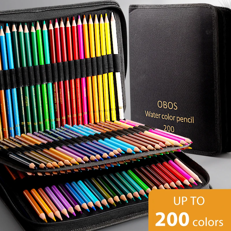 48/72/120/200 pcs Buntstifte Set Aquarell Zeichenstifte mit Fällen profession elle Zeichnung Skizzieren Kunst zubehör