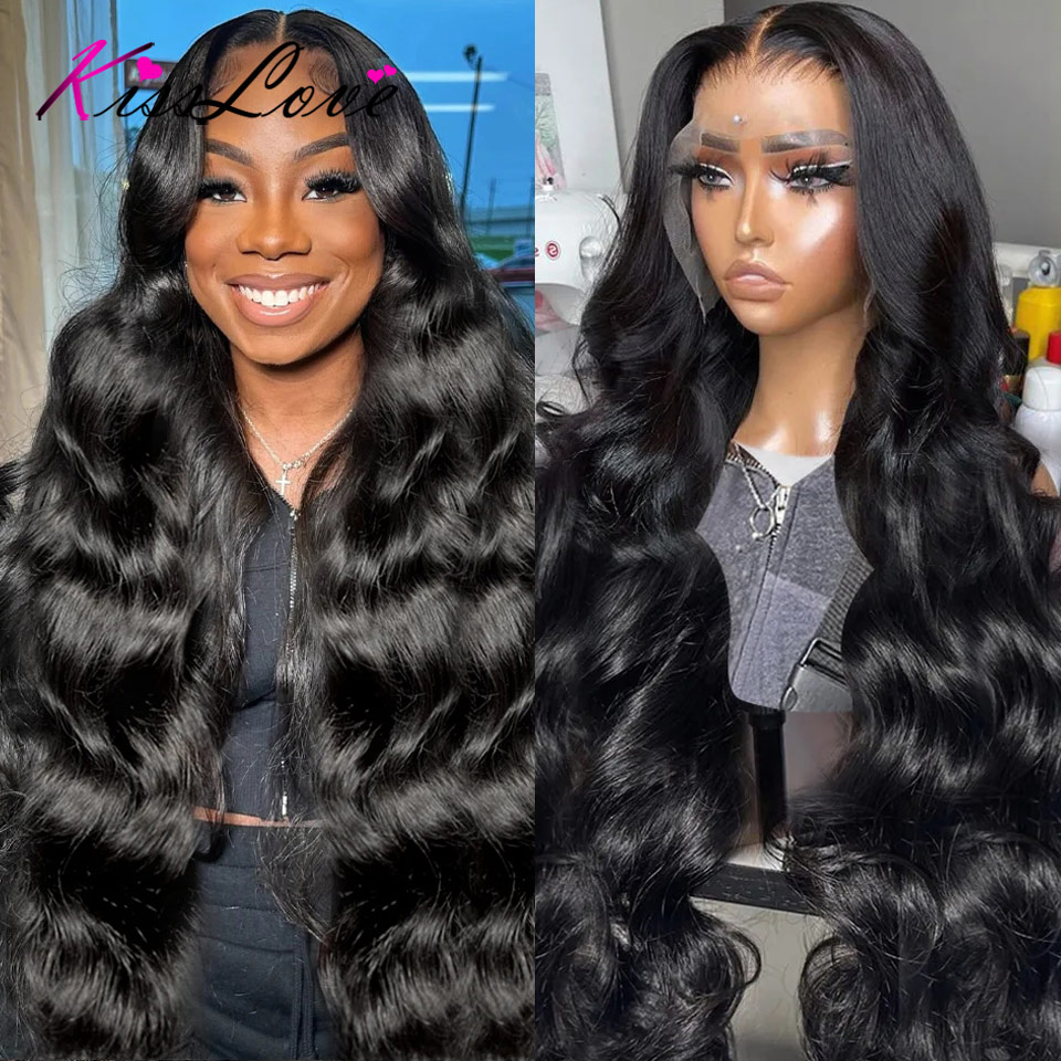 Kiss Love Body Wave 13x4/13x6 HD Parrucche anteriori in pizzo per capelli umani Pre pizzicate 5x5 HD Parrucche con chiusura in pizzo Parrucca frontale in pizzo per capelli umani 360
