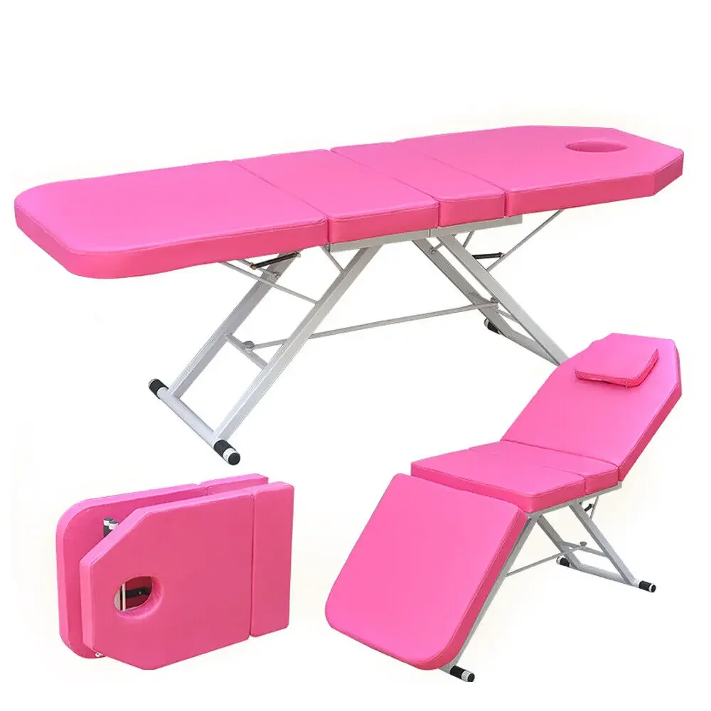 Sedia da massaggio a 3 pieghe, tavolo con struttura in alluminio, salone di bellezza, spa, lettino per tatuaggi, nuovo