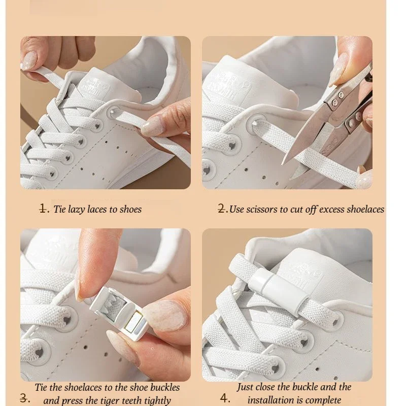 1 paio di lacci con chiusura magnetica senza lacci lacci elastici piatti scarpe da ginnastica stivali senza lacci elastici per scarpe accessori