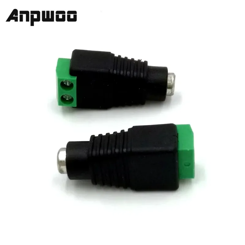 10 pares (20 piezas) coaxial Cat5 a Bnc DC enchufe macho conector hembra DC adaptador de enchufe Av BNC UTP para cámara CCTV Video Balun