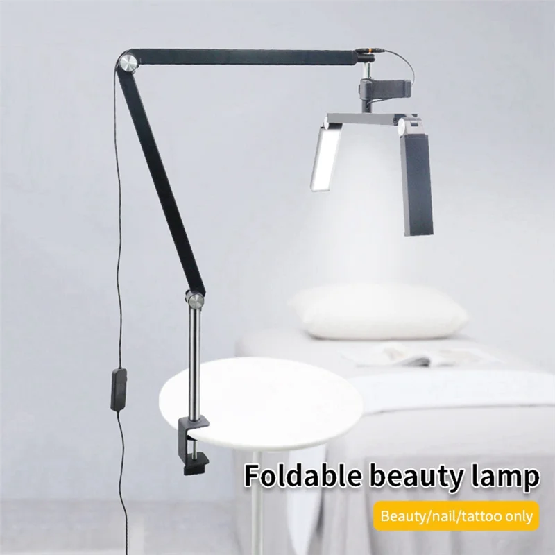 A70p 26-Polegada lâmpada de mesa de três lâmpadas 30w dobrável meia lua luz com braçadeira de mesa e controle remoto plugue da ue