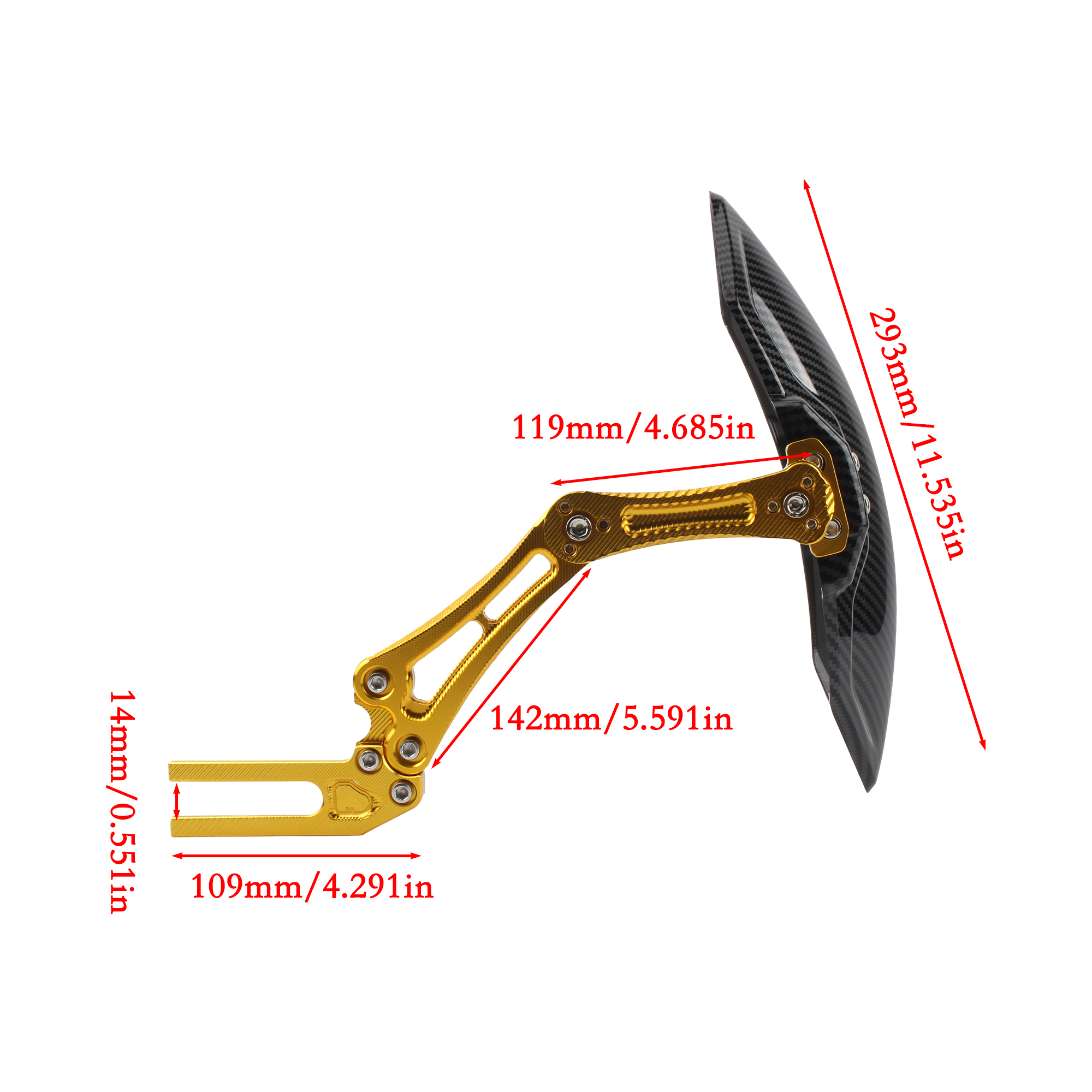 Universal Motorrad Einstellbare Aluminium Legierung Hinterrad Kotflügel Kotflügel Für Yamaha Honda Kawasaki Suzuki CFMOTO Über Und Mehr