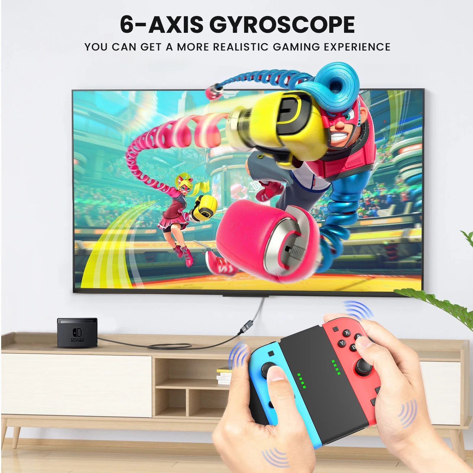 Joycons Gamepad para Nintendo Switch/Lite/Oled/Ios/Android controlador inalámbrico Bluetooth Joystick con consolas de videojuegos Trubo