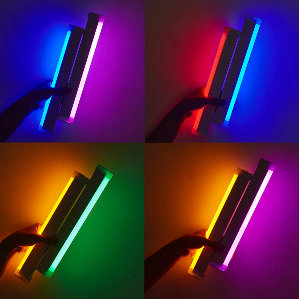 LED Video Light Wand มือถือแขวนเติมแสงการถ่ายภาพโคมไฟโคมไฟข้างเตียงแบบชาร์จไฟได้ LIGHT STICK สําหรับ Vlog ที่ถ่ายทอดสด