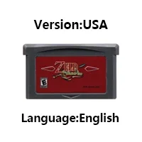 GBA Game Zeld Series Console Cartridge,Minish Cap Card,Four Awakening DX Swords,Double Pack for GBA/NDS,32-bit