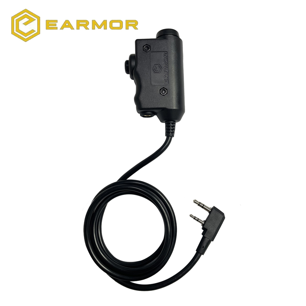 EARMOR-orejeras de tiro, adaptador PTT M51, auriculares tácticos PTT Kenwood, interfaz de Radio ICOM, accesorios tácticos para auriculares