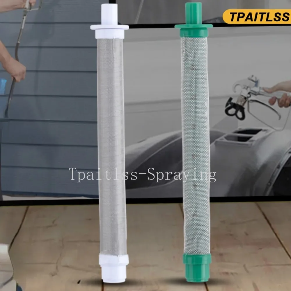 Tpaitlss 2/5/10/20/50/100pcs Airless Paint Gun Filter 60/100 Mesh Professional For  Airless Sprayer Gun Parts 818C 821