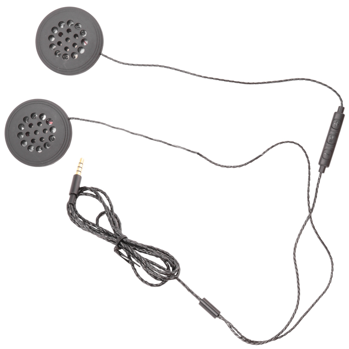 BAAU 3X ชุดหูฟังหมวกกันน็อครถจักรยานยนต์ลําโพงแจ็ค 3.5 มม.หูฟังแบบมีสายหูฟังหูฟังพร้อมไมโครโฟน HD