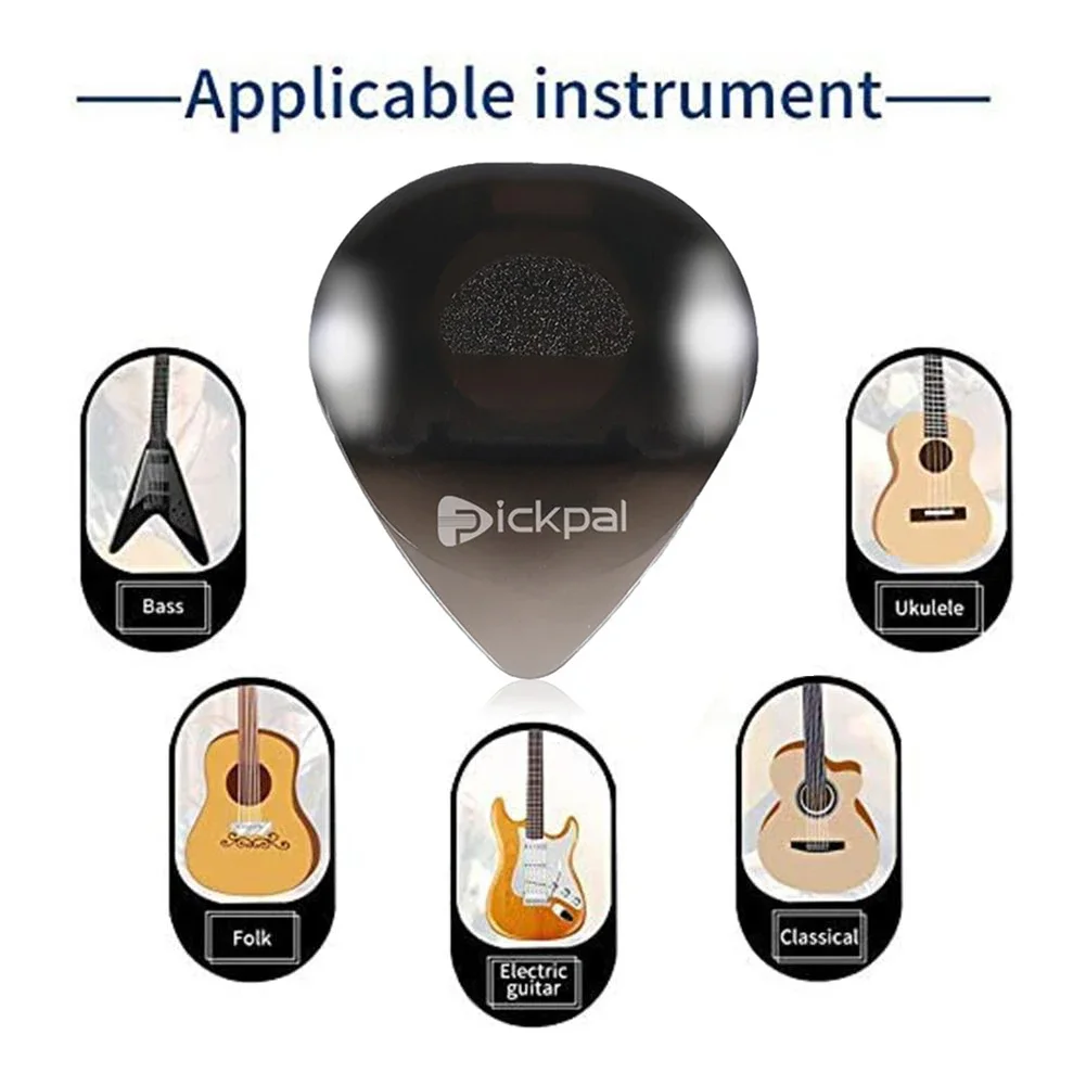 Guitar Touch Luminous Pick with High-Sensitivity LED Light Stringed Instrument Plectrum for Bass Ukulele Electric Guitarists