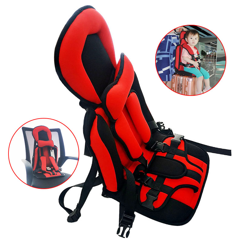 Bebê Mala Almofada do Assento com Cinto De Segurança, Encosto De Cabeça Compatível, Desenhar Bar Box Mat, Cadeira Do Carro, Acessórios De Viagem