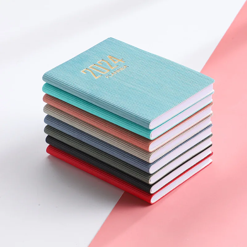 365 วัน 2025 แบบพกพา A7 Pocket Planner Pu รายวันรายสัปดาห์ตารางปฏิทินวารสารโรงเรียนอุปกรณ์สํานักงาน Agenda