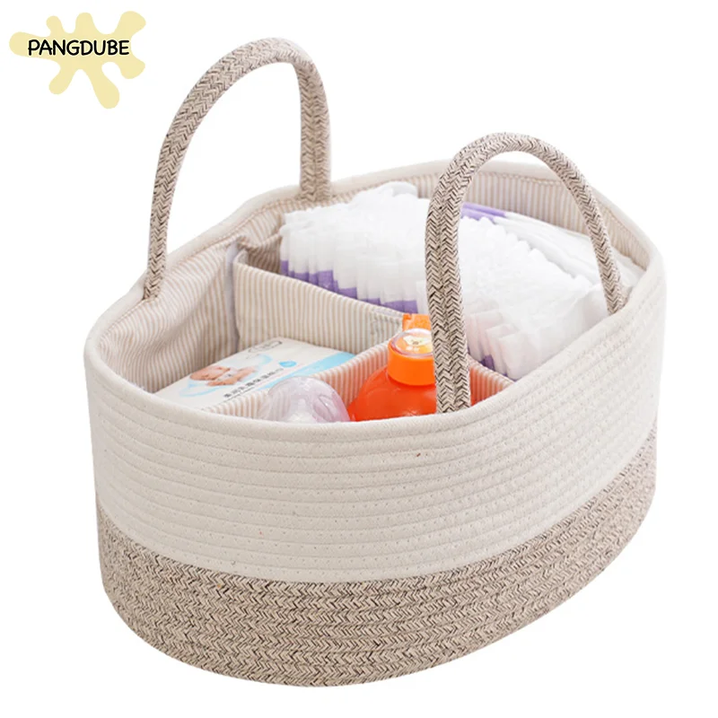 Caja de pañales multifuncional para bebé, cesta de higiene para bebé, organizador de pañales, cesta de Caddy, bolsa apiladora de Diper