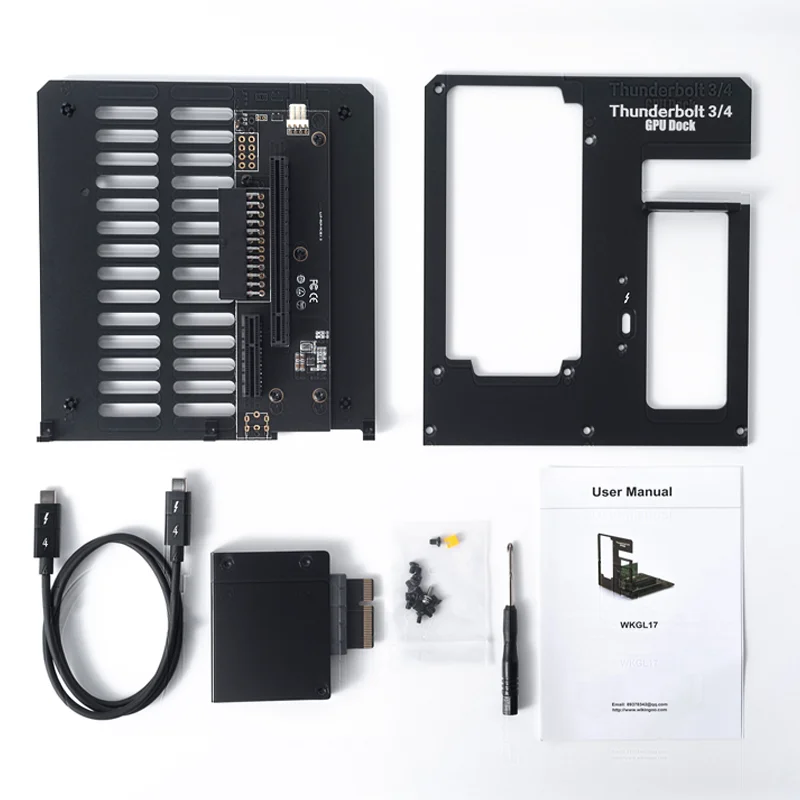 Egpu Thunderbolt 3 Pcie Đồ Bên Ngoài Chân Đế Đứng 6900XT/Rtx3090 Nguồn Cung Cấp Điện ATX Có Thể Được Cài Đặt