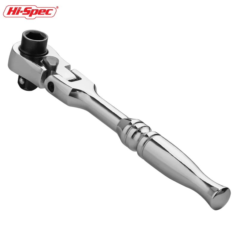 Mini llave de trinquete 2 en 1 de alta especificación, mango de cabeza móvil, llave de tubo de doble punta, llave dinamométrica pequeña, herramientas de reparación manual
