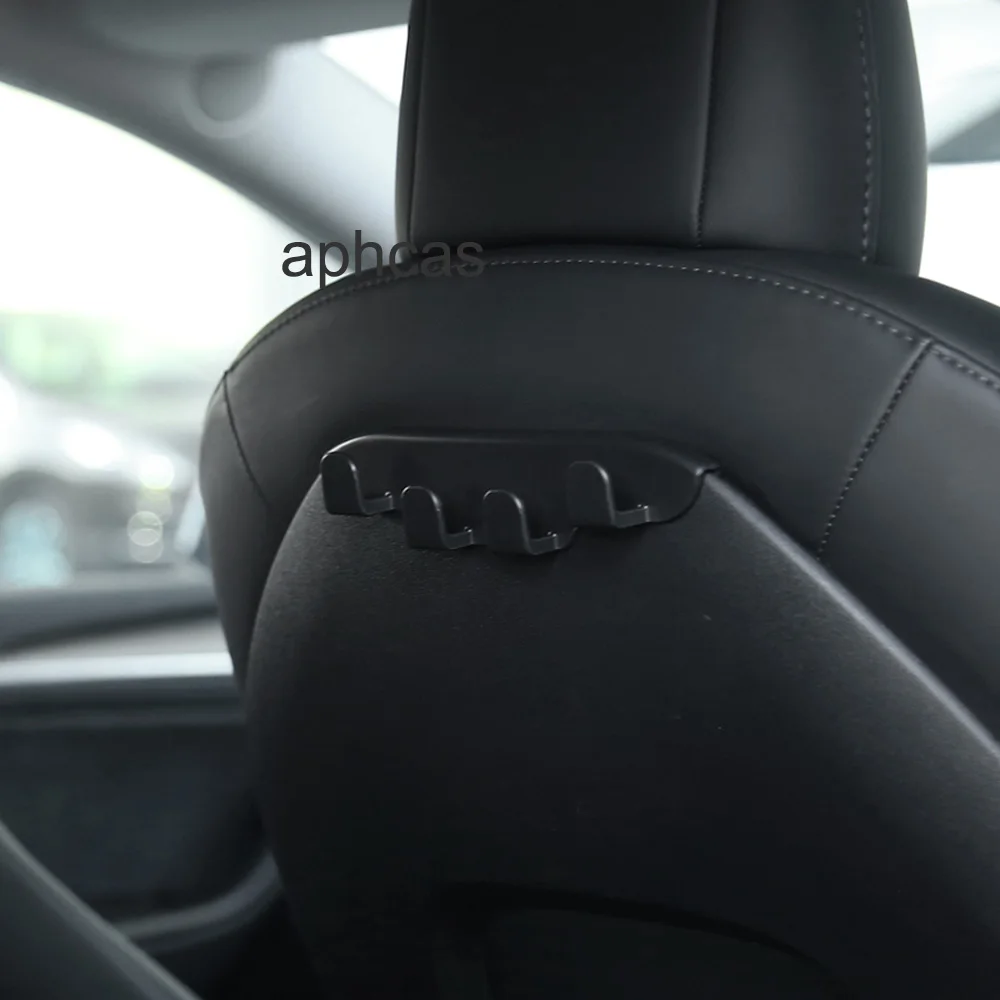 For Tesla Model Y S X 3+ Seat Backrest Hook Rear Trunk Hook Seat Button Model 3 Highland Tesla Cargo Grocery Shopping Bag Holder