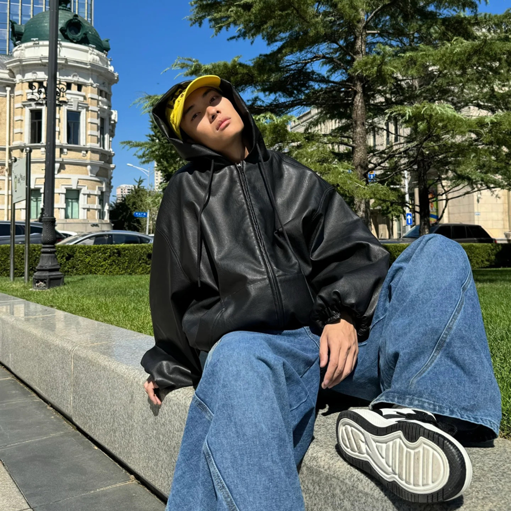 SAINT OF MICHAEL Mode Streetwear Beste Qualität Cortex Mantel Beiläufige Lose Oversize Tops Vintage Einfarbig Jacke Für Männer