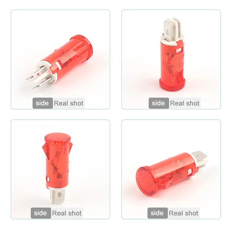 10 Cái/lốc MDX-11A Loại Thẻ Chỉ Báo Light12/24/220/380V Nhựa Đèn Báo Tủ Đông Chỉ Báo Nguồn Điện đỏ Xanh Ánh Sáng Vàng