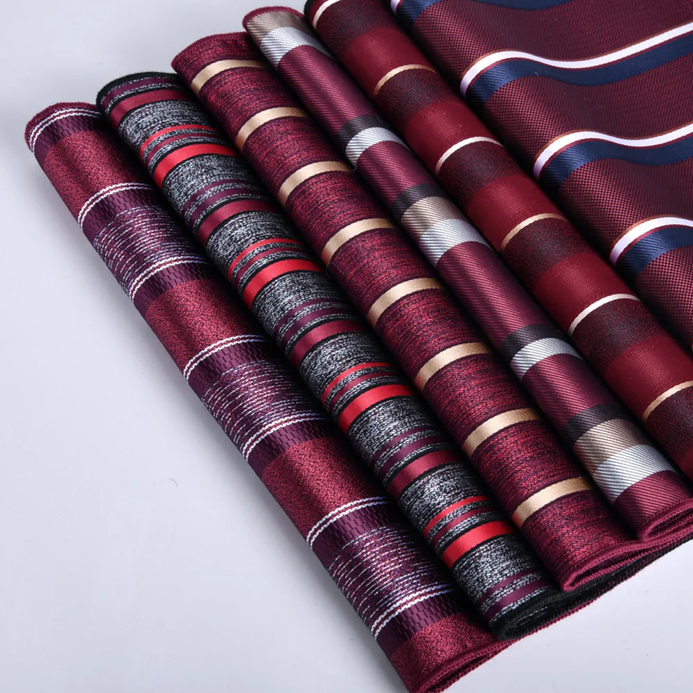 Neues 23*23cm Taschentuch für Männer Wein rot Einst ecktuch Luxus Herren Geschenk Business Anzug