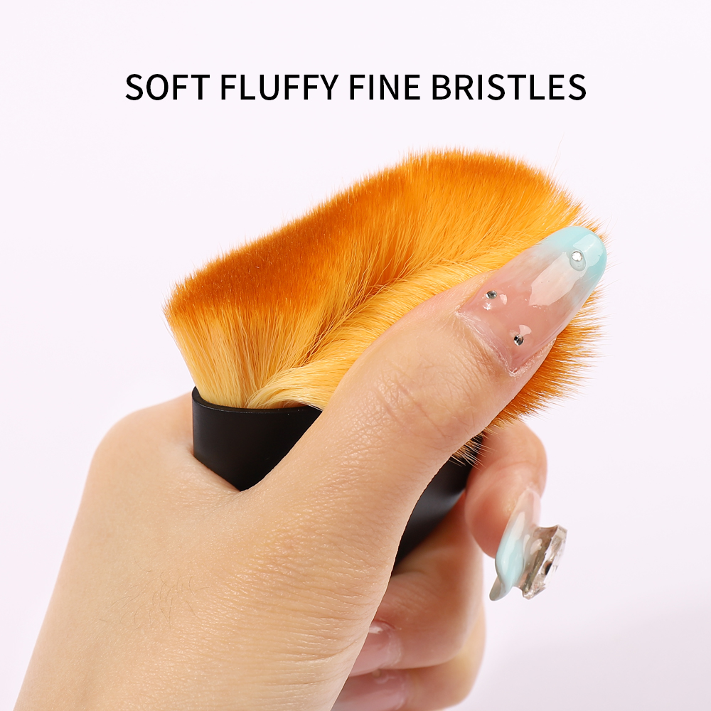 1 Uds. Cepillo para decoración de uñas, cepillo para quitar el polvo, Gel UV acrílico, herramienta de limpieza en polvo, pinceles de maquillaje de belleza, accesorios de manicura