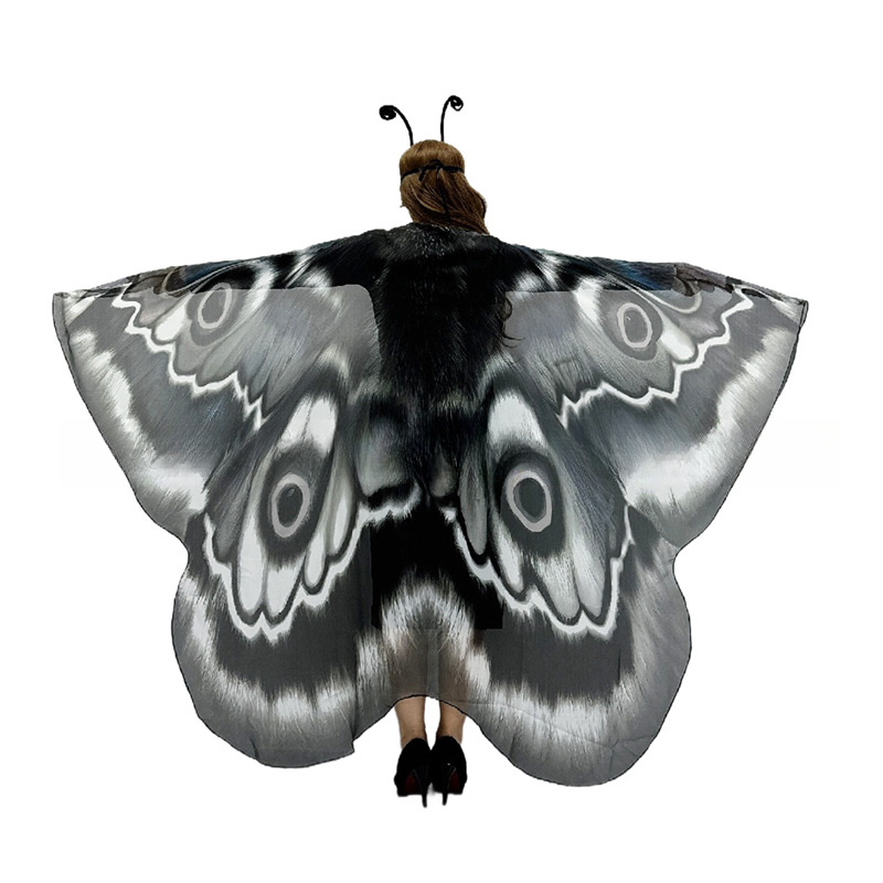 Чехол для костюма с искусственными крыльями моли и бабочкой