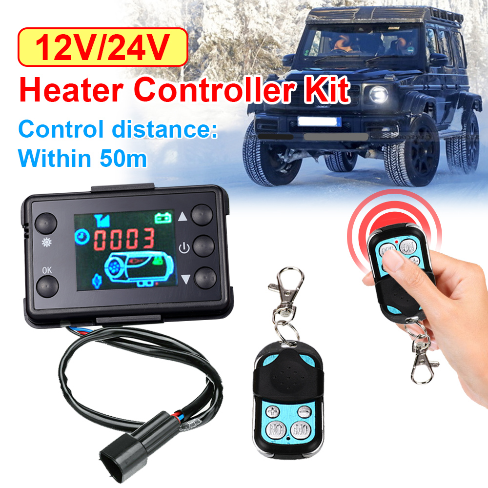Calentador de aire para estacionamiento de coche, interruptor de Monitor, botones manuales, mando a distancia, pantalla LCD para camión, accesorios de calentador diésel de aire, 12V