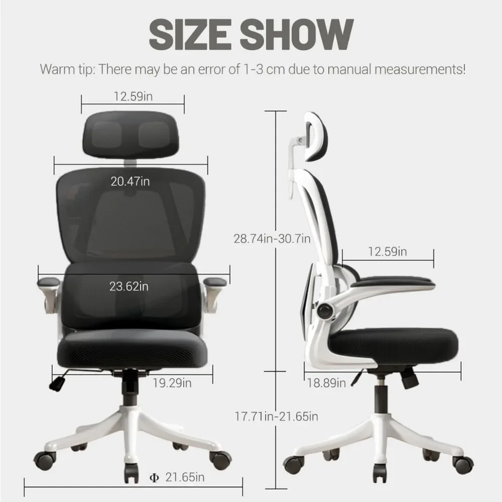 Gamer Chair Home Office Chair High Back Ergonomic Office Chair With Lumbar Support Adjustable Headrest Gaming Computer Backrest