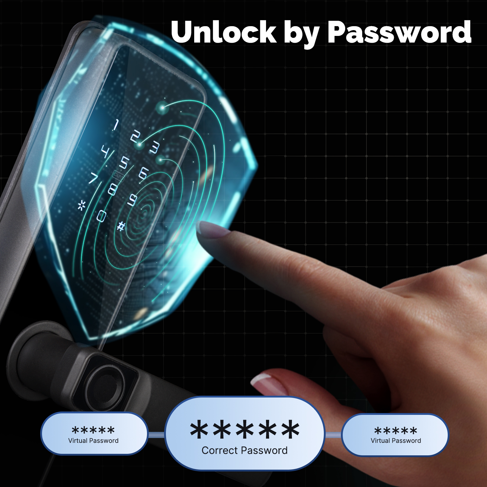 LXB2 Tuya Wifi Digital Electronic Smart Home Door Lock With Biometric Fingerprint Smart Card Password Key Tuya App Unlock