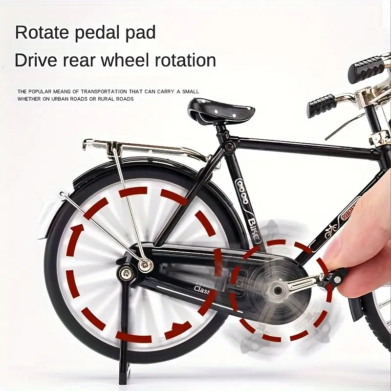 Simulation retro 28 metal die-cast bicycle model creative DIY home decoration 1:10 decoration adult fun toy decoration crafts