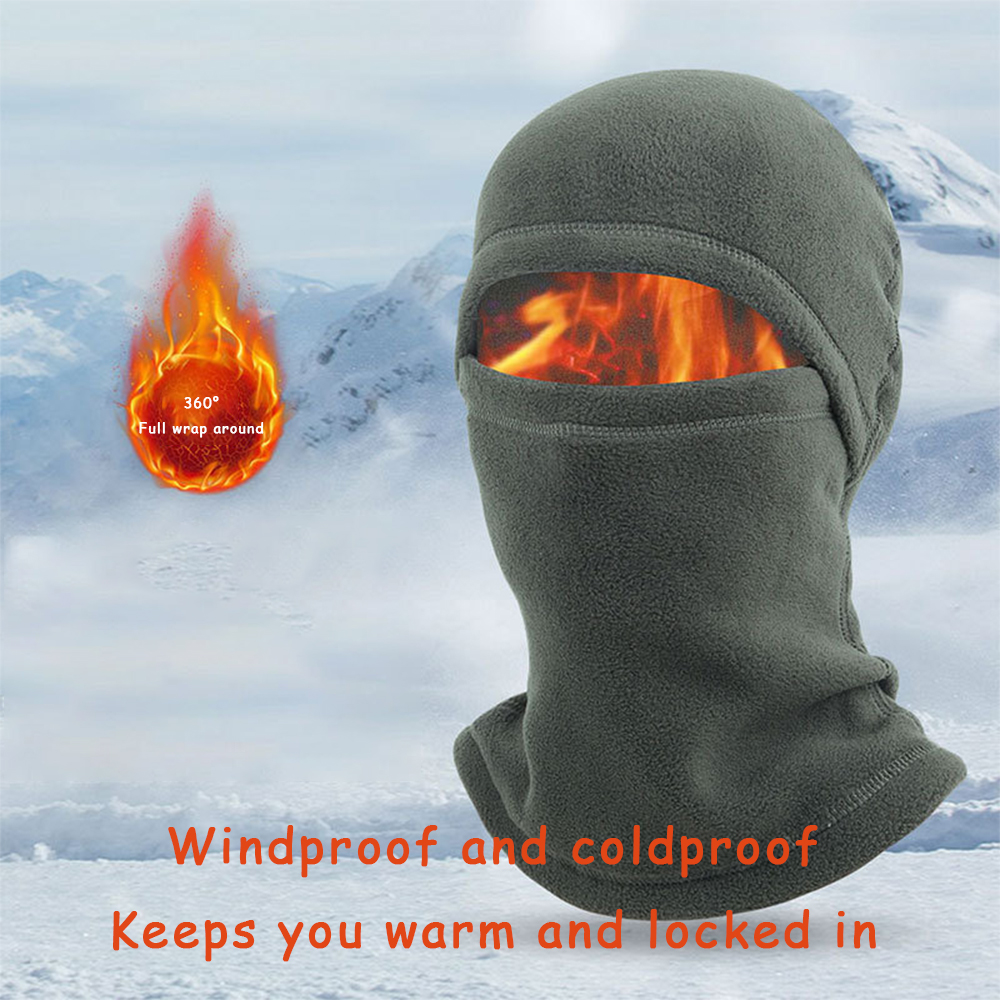 Inverno caldo all'aperto equitazione maschera a pieno facciale copre passamontagna in pile moto pesca sci maschera per il viso caldo antivento cappello di copertura